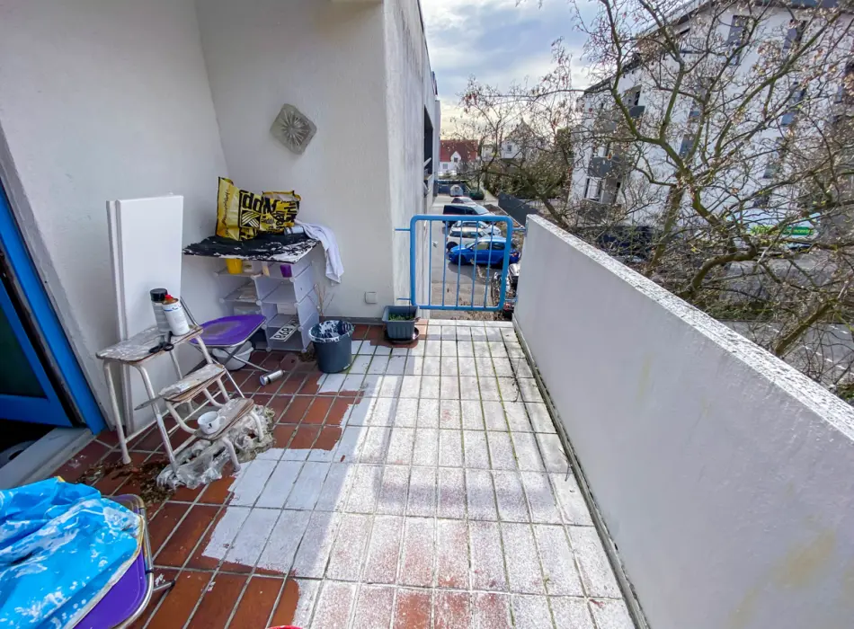 Balkon der Immobilie: Charmantes Penthouse-Feeling: Großzügige Wohnung mit Dachterrasse in Reinheim (Foto)