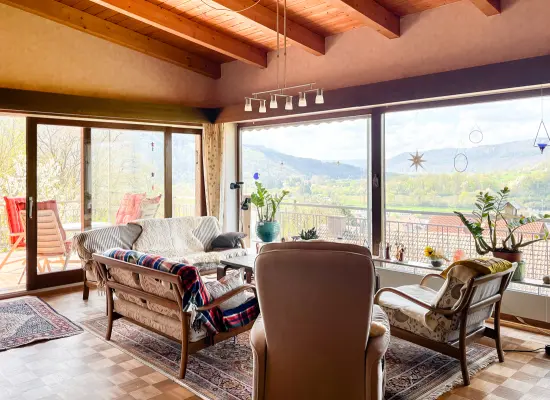 Wohnzimmer mit Aussicht