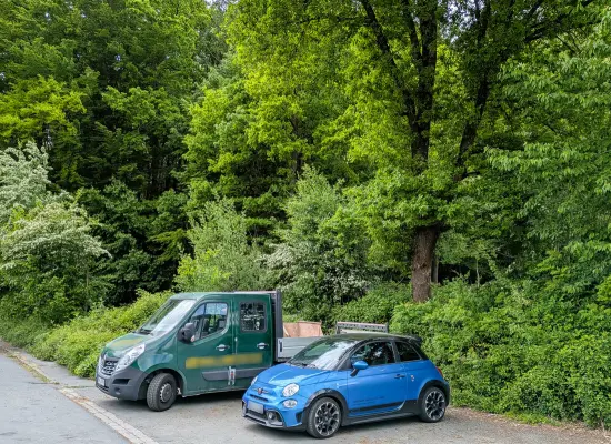 Ansicht-W der Immobilie: Besser geht´s nicht! Toller Bauplatz in Sackgasse am Waldrand, Süd-Ausrichtung, ruhig, Natur pur! (Foto)