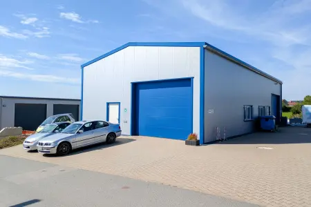Ansicht-Werkhalle der Immobilie: Neuwertiges Gewerbeobjekt – Büro-Gebäude, Lager- & Werk-Halle
in Erbach! (Foto)