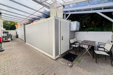 Aussenbereich der Immobilie: Produktionshalle mit vielseitigen Nutzungsmöglichkeiten in zentraler Lage von Klein-Umstadt (Foto)