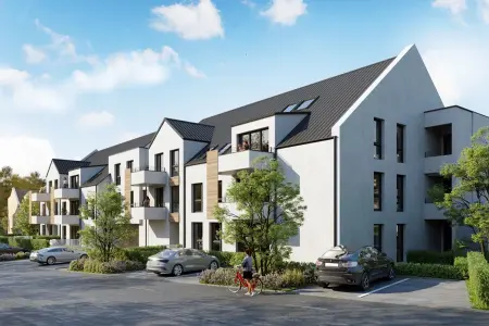 Aussenansicht der Immobilie: kfw 40 - Neubau-Highlight in Main-Nähe  (Wohnung 9) (Titelbild)