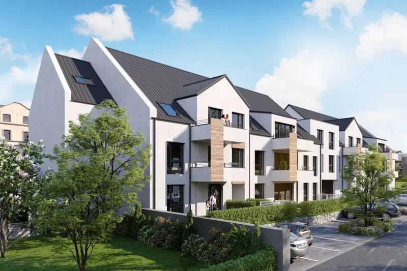 Visualisierung des Neubauprojekts in Sulzbach am Main.